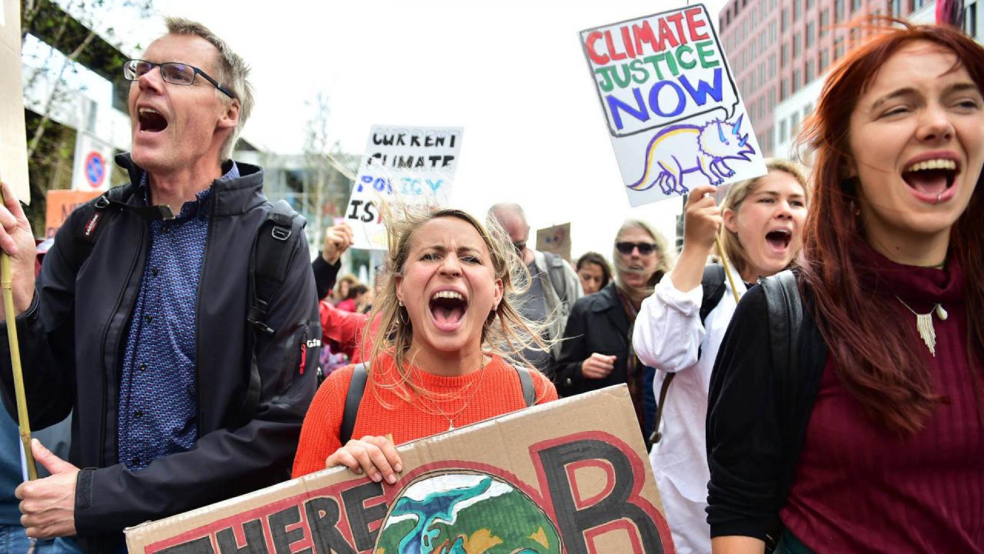 Demonstranten klimaat