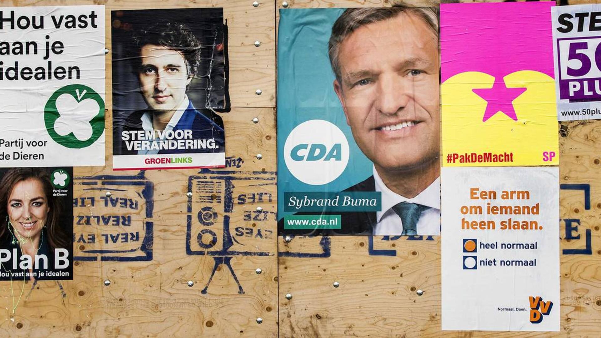 Posterbord verkiezingen.
